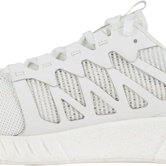 Women's Construction Work Shoe White Safety Flexweave Athletic Military Trainer - Picture 3 of 5